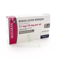 Borax/acide Borique Biogaran 12 Mg/18 Mg/ml, Solution Pour Lavage Ophtalmique En Récipient Unidose à PÉLISSANNE