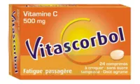 Vitascorbol Sans Sucre Tamponne 500 Mg, Comprimé à Croquer édulcoré Au Sorbitol Et à L'aspartam à PÉLISSANNE