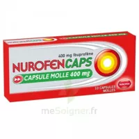 Nurofencaps 400 Mg Caps Molle Plq/10 à PÉLISSANNE
