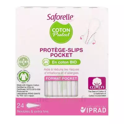 Saforelle Coton Protect Protège-slip Pocket B/24 à PÉLISSANNE